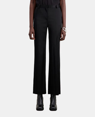 The Kooples F BLACK black satin suit trousers