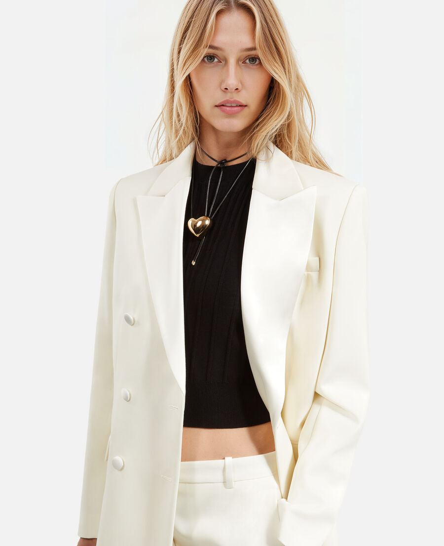 The Kooples F GOLD golden heart pendant necklace