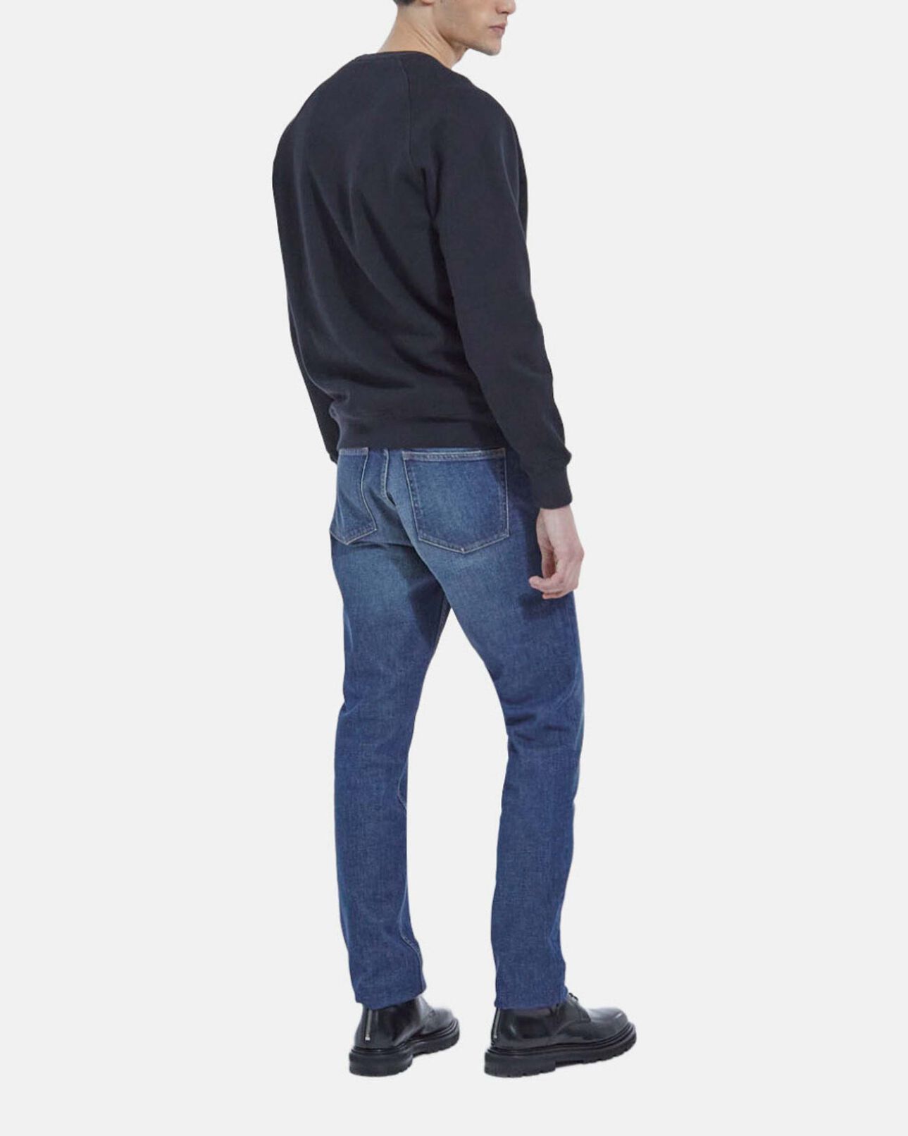 The Kooples MEN BLUE WASHED blue slim-fit faded jeans with five pockets
