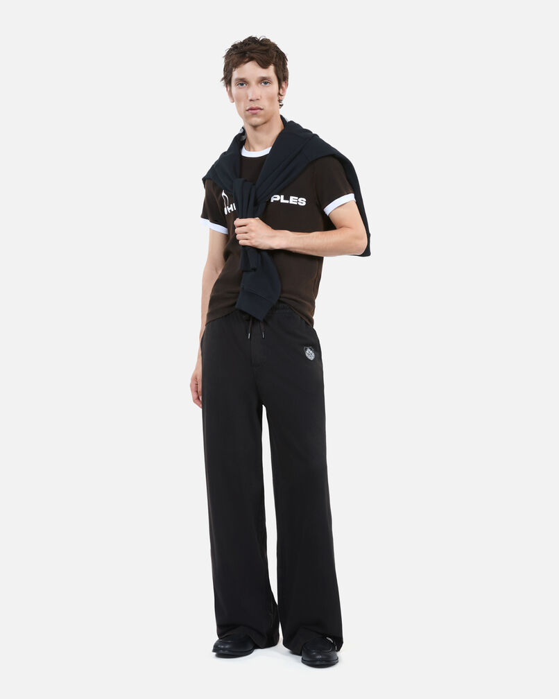 The Kooples HOMME BLACK WASHED bas de jogging blason noir