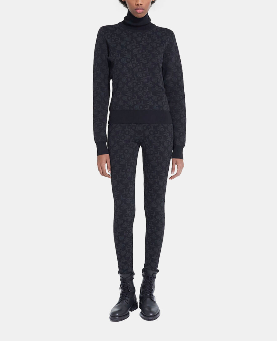 schwarze leggings mit the kooples logo