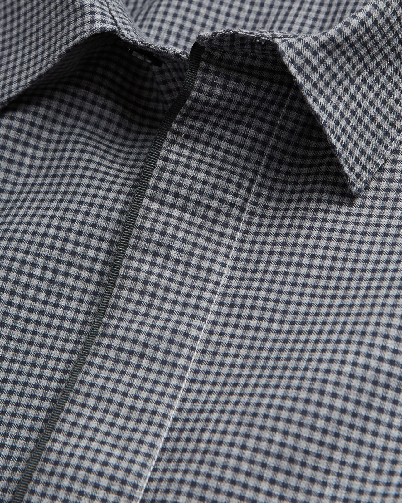 The Kooples HOMME DARK GREY chemise col classique grise à carreaux