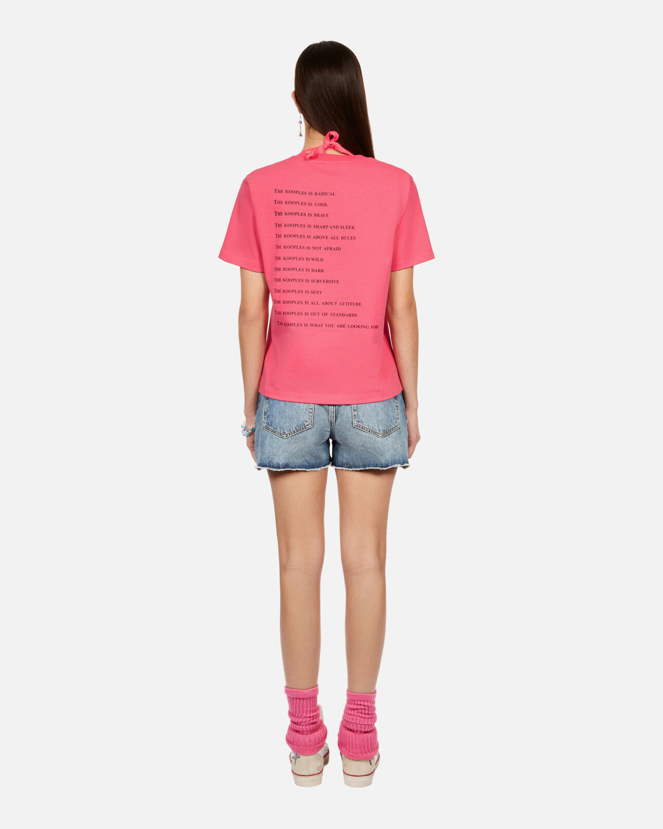 The Kooples WOMEN RETRO PINK fuchsia what is t-shirt