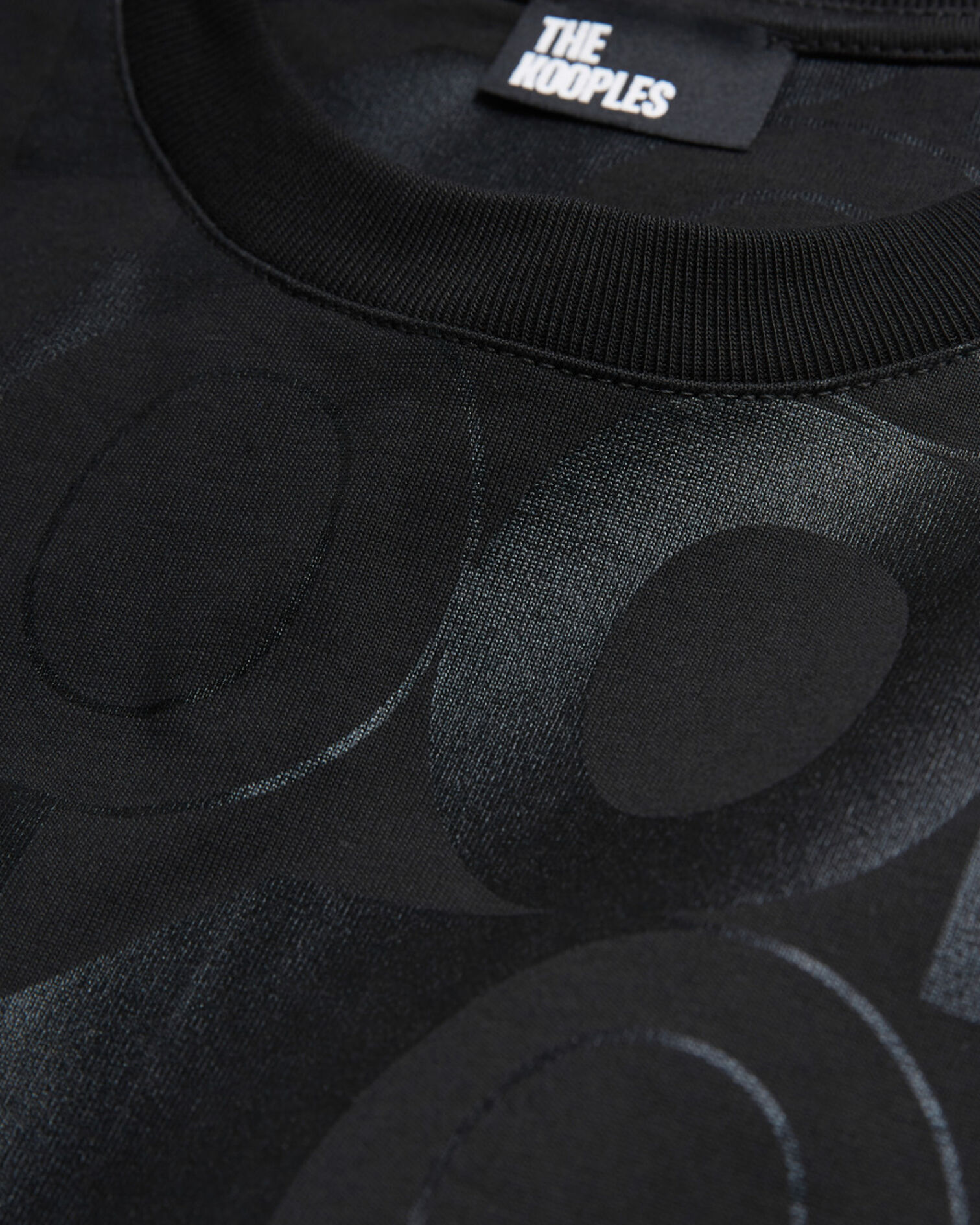 T-Shirt mit schwarzem The Kooples Logo, BLACK, hi-res image number null