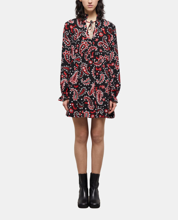 robe courte imprimée