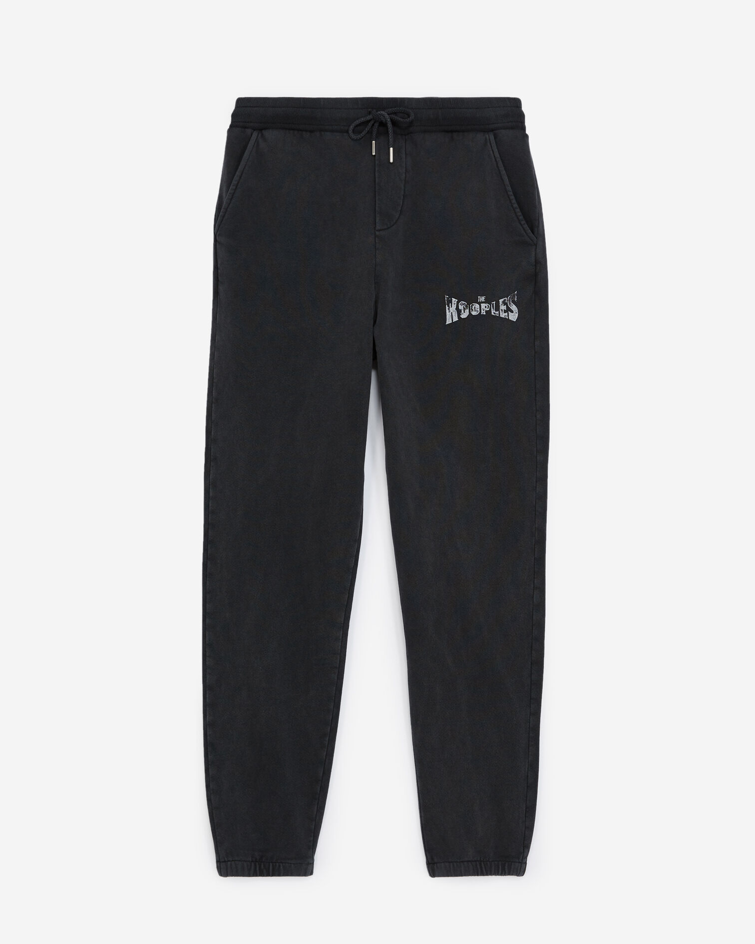 Jogging gris foncé à logo The Kooples, BLACK WASHED, hi-res image number null