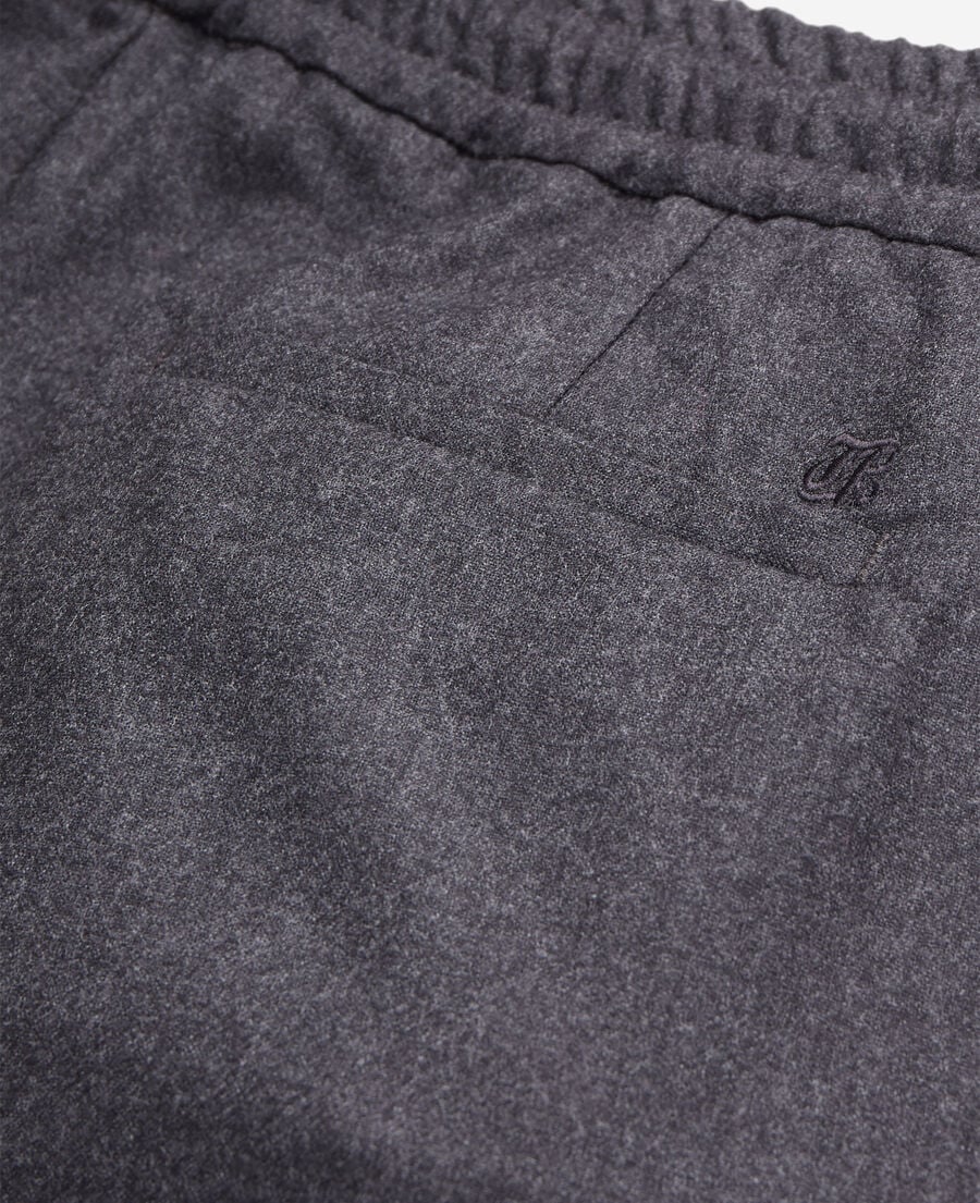 The Kooples MEN DARK GREY grey flannel trousers