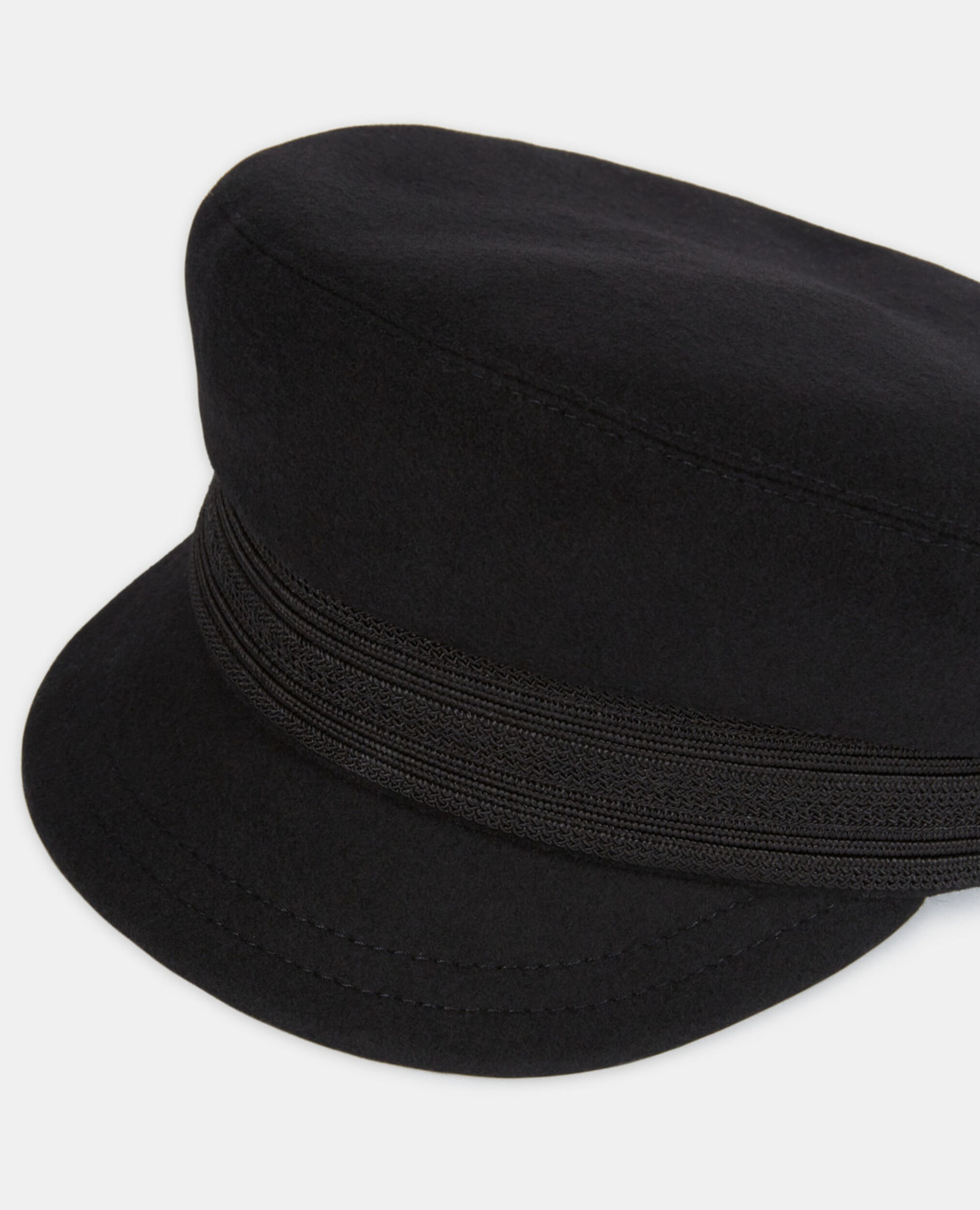 Black wool cap, BLACK, hi-res image number null