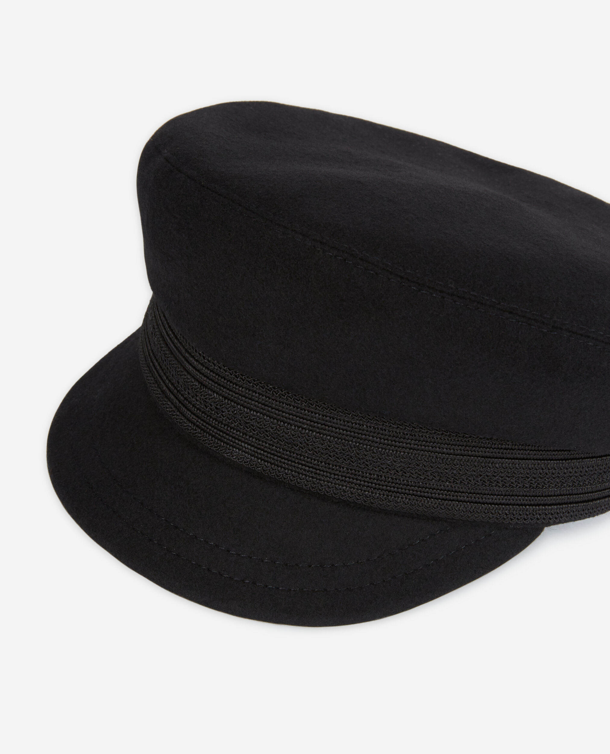 Black wool cap, BLACK, hi-res image number null