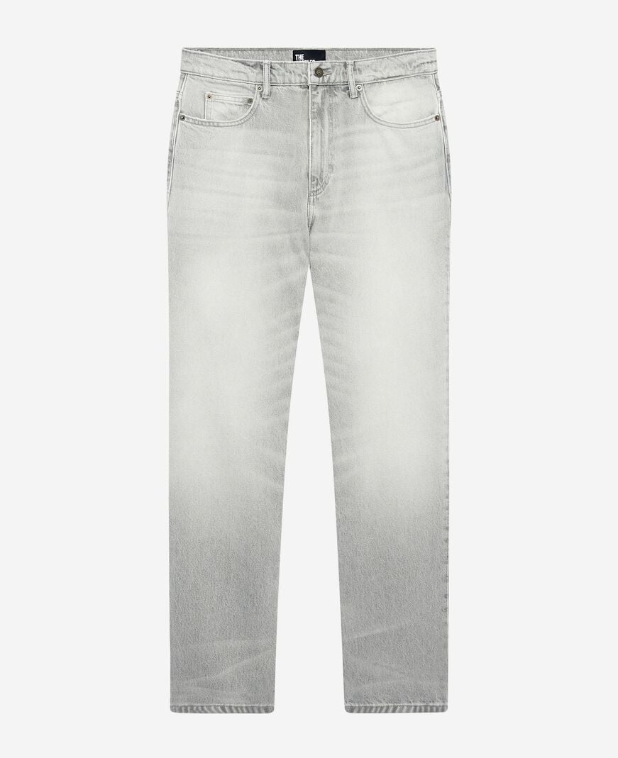 The Kooples H GREY light gray straight jeans