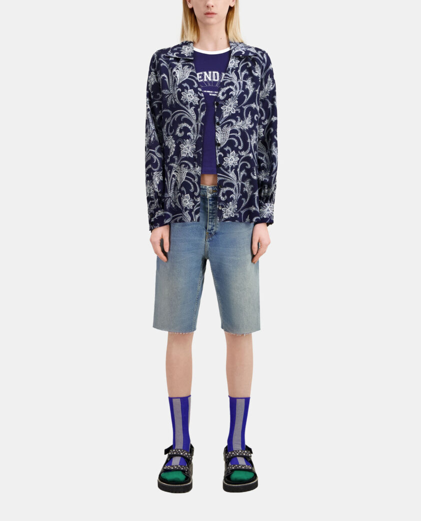 The Kooples F NAVY printed shirt