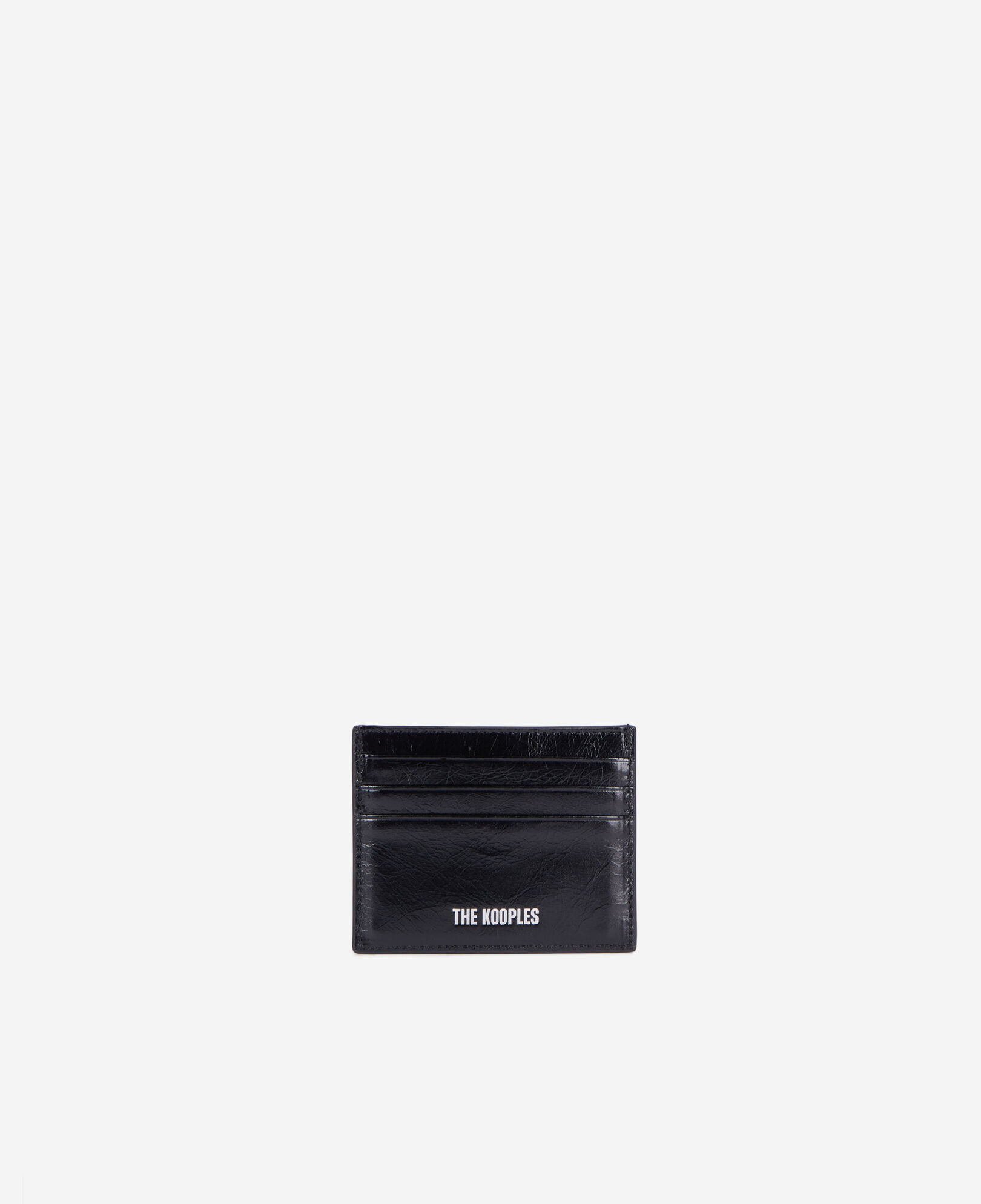 The Kooples F BLACK amelia black leather card holder