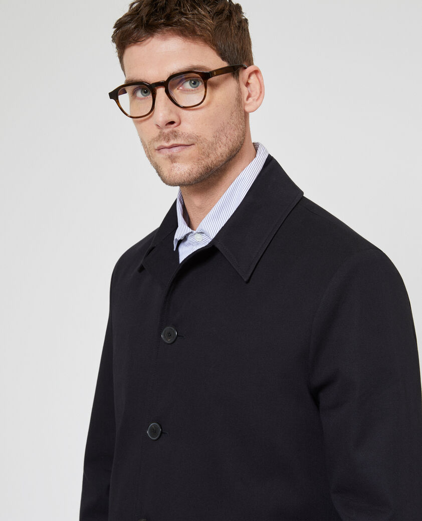 The Kooples HOMME BLACK trench simple boutonnage noir
