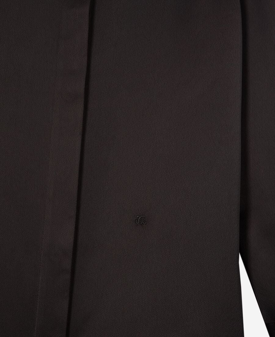 The Kooples F BLACK black satin shirt