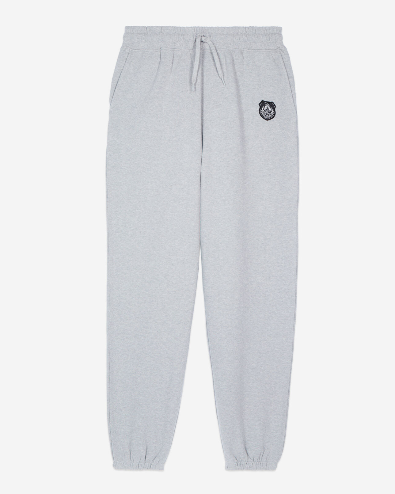 The Kooples MEN GREY MELANGE grey blazon tracksuit trousers