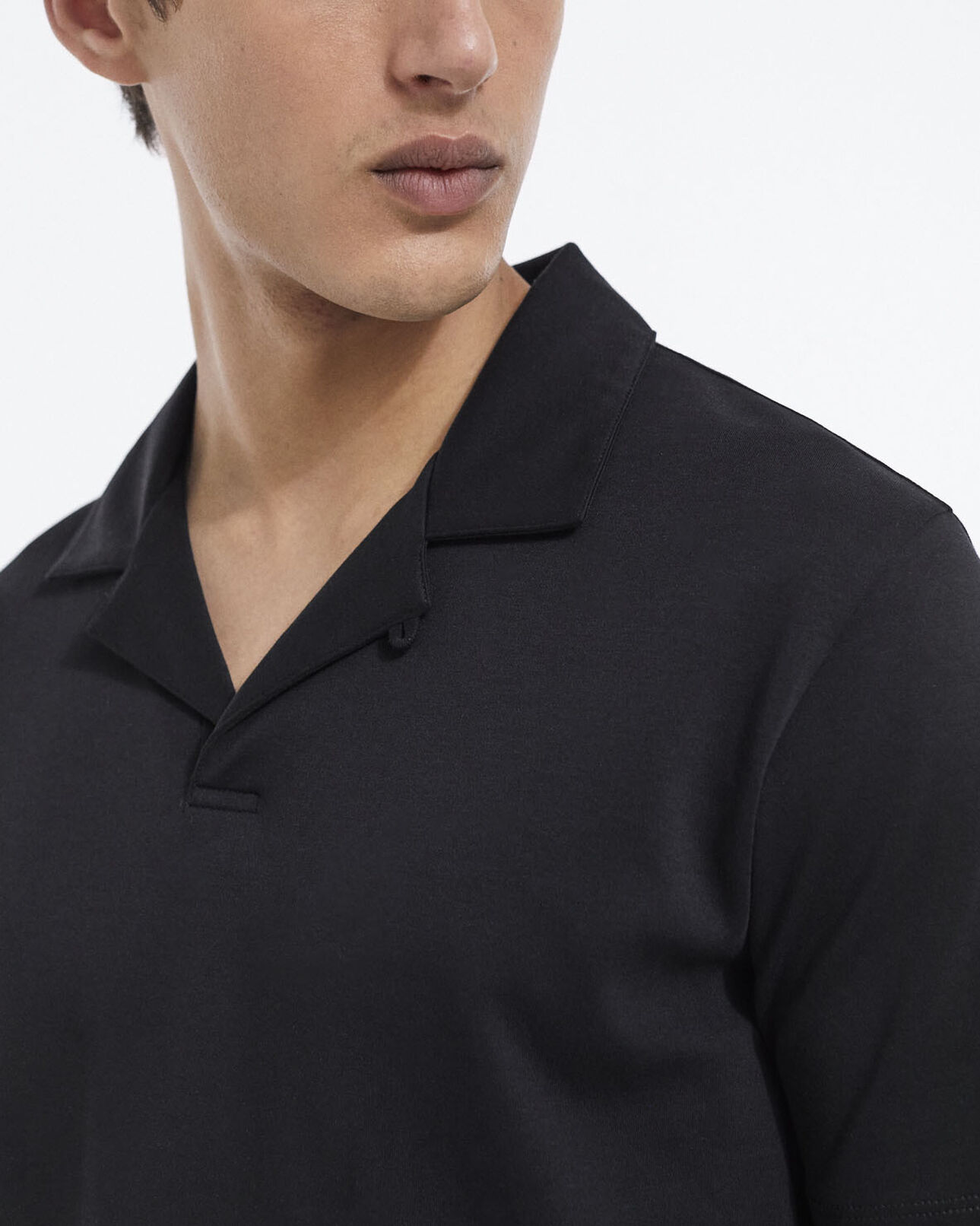 The Kooples HOMME BLACK polo jersey de coton