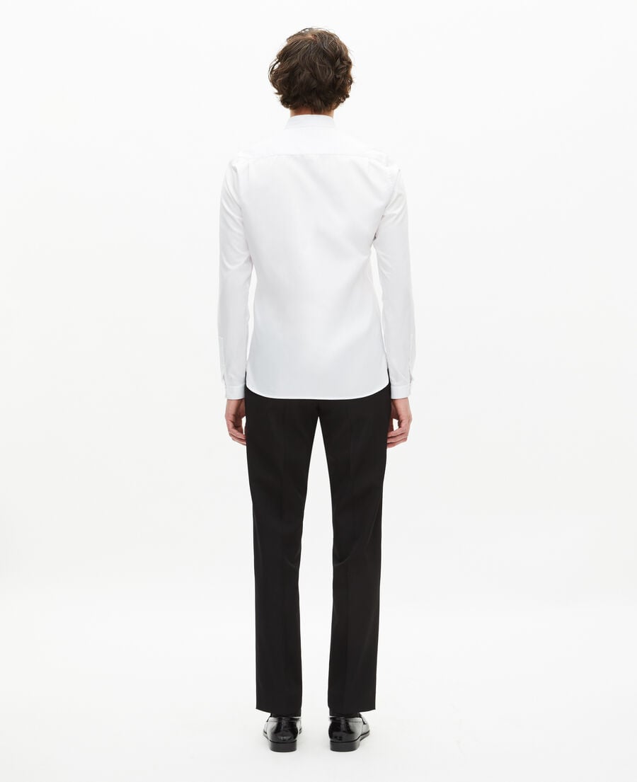 The Kooples MEN WHITE white shirt with officer collar