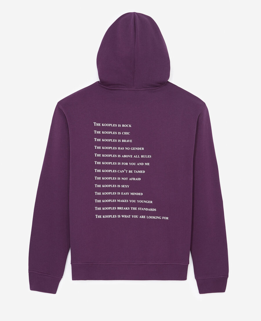 sweat violet sérigraphie what is