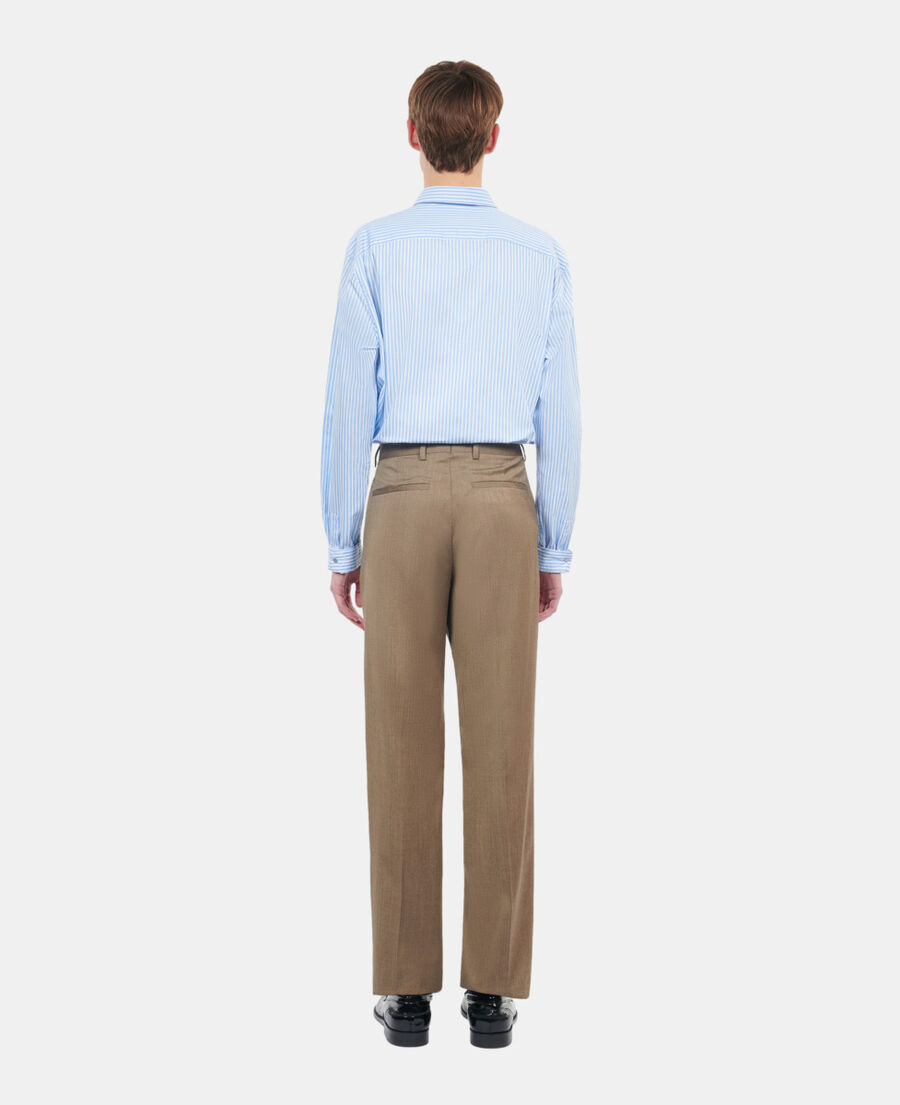 The Kooples H BROWN light brown wool suit trousers