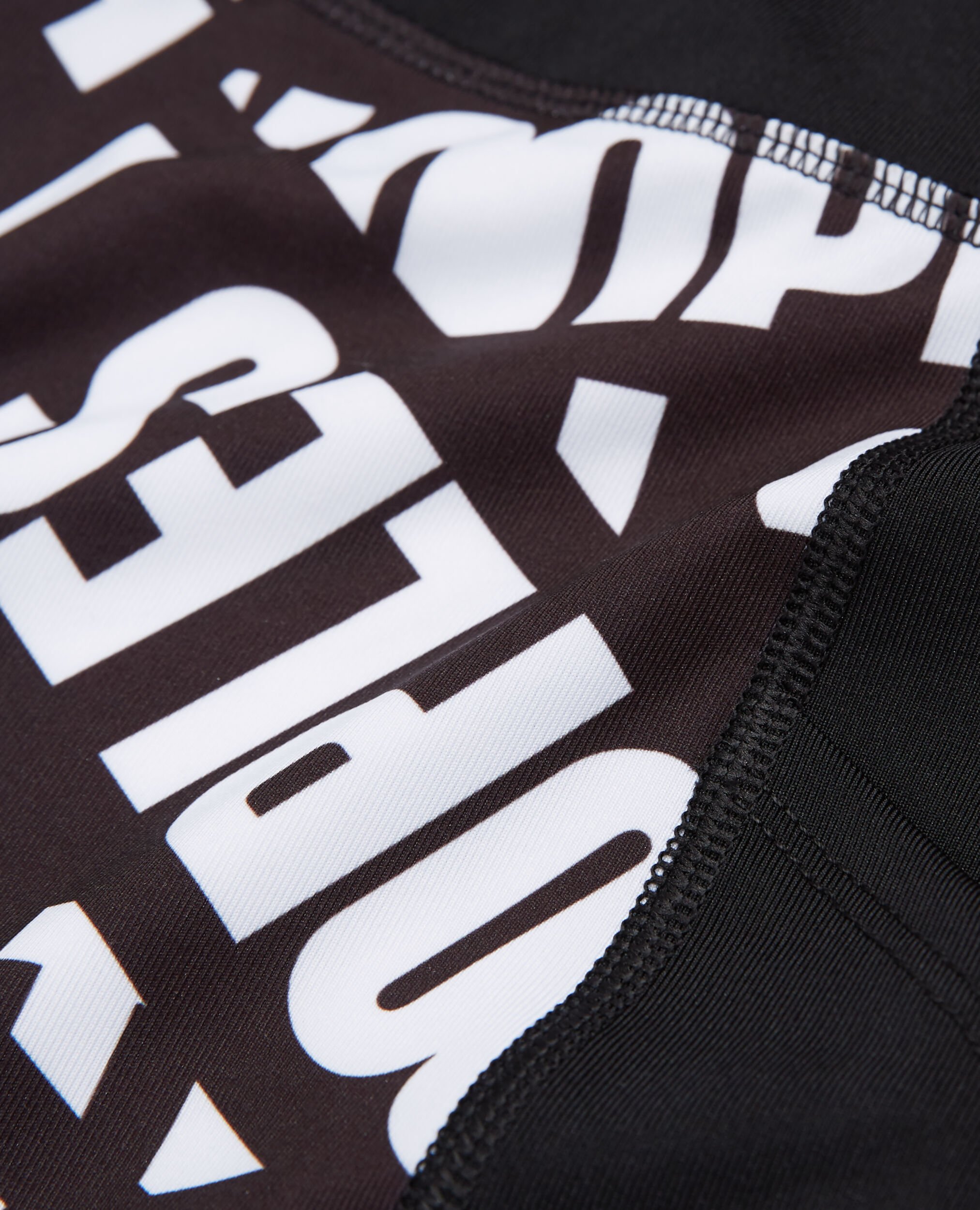 Black leggings with Tape logo, BLACK / WHITE, hi-res image number null