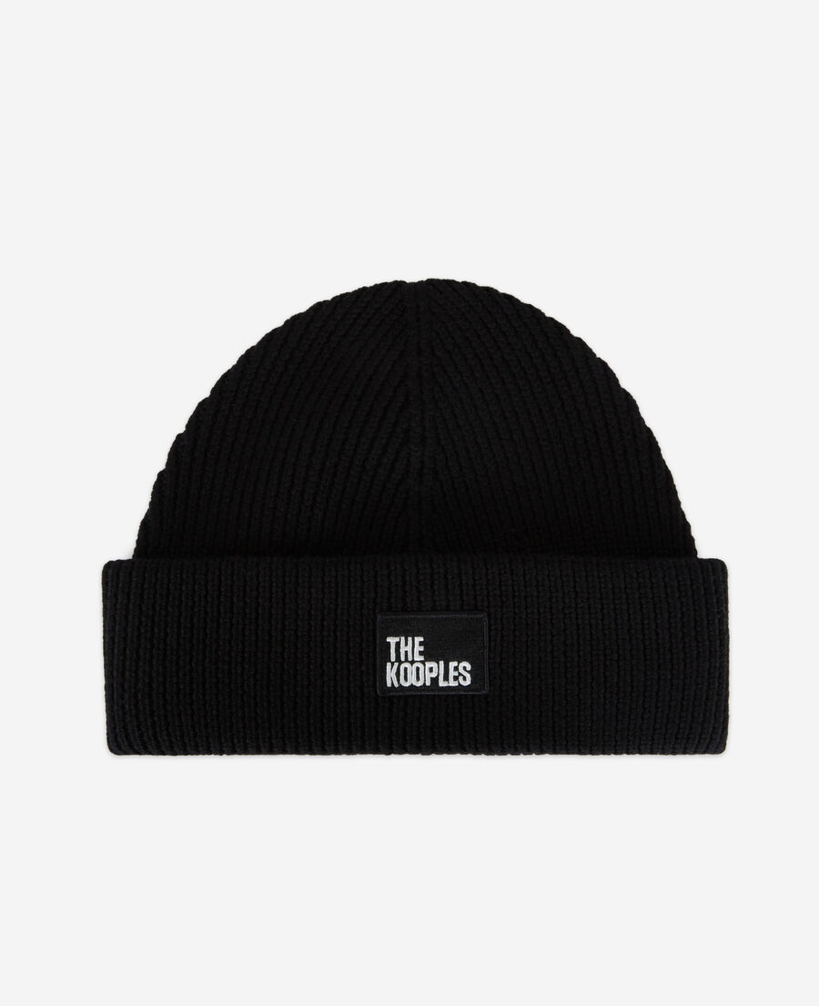 bonnet en laine noir