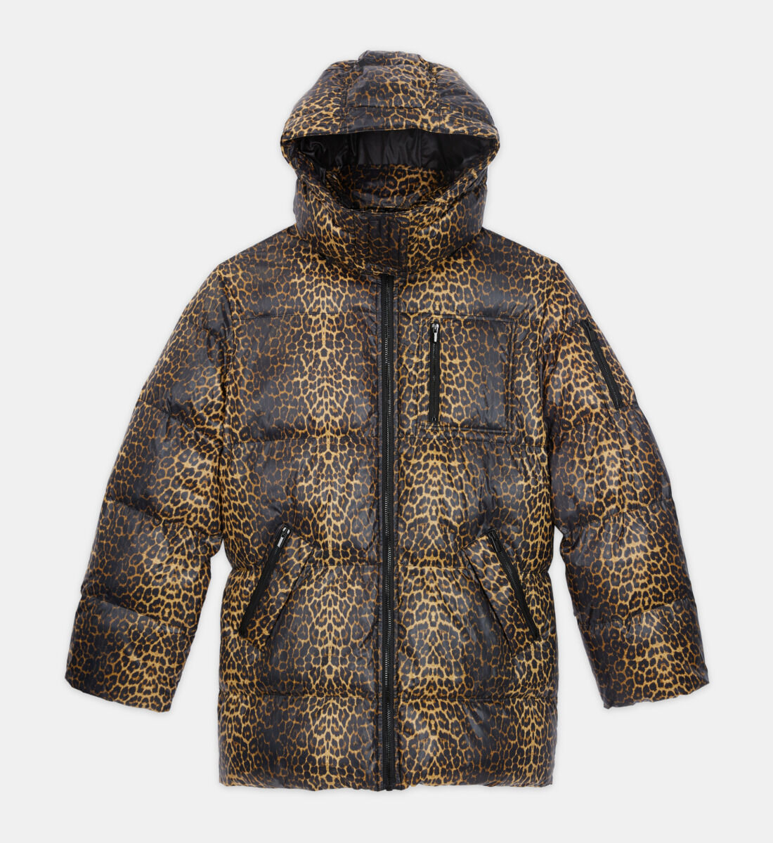 Leopard down hotsell jacket