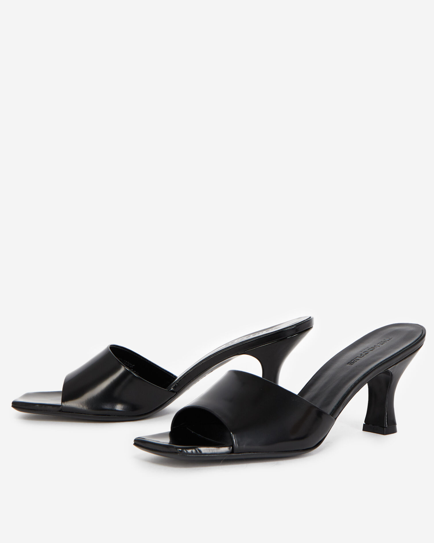 Sandales petit talon noires ouvertes, BLACK, hi-res image number null