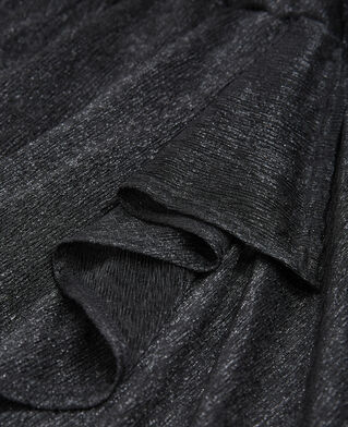 The Kooples MUJER BLACK vestido cruzado negro con detalle drapeado