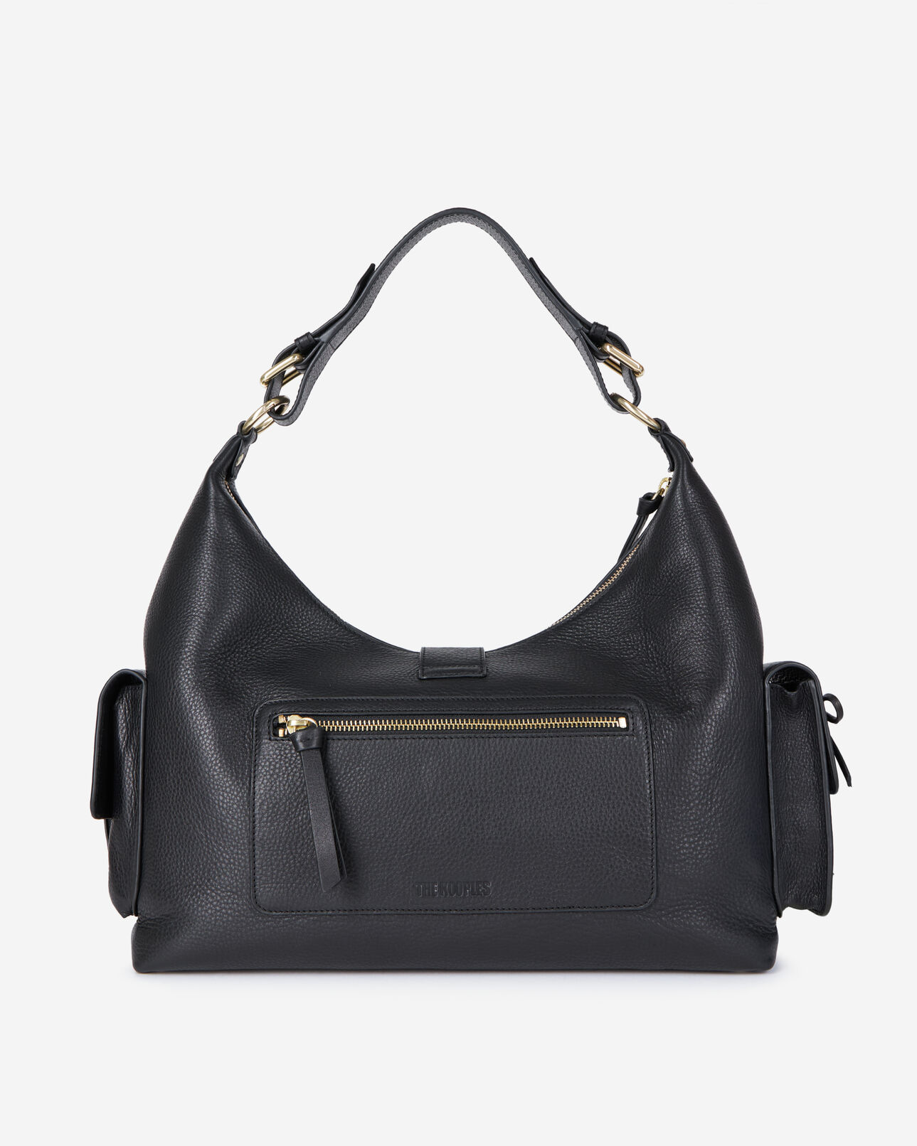 The Kooples WOMEN BLACK black leather amelia xl bag