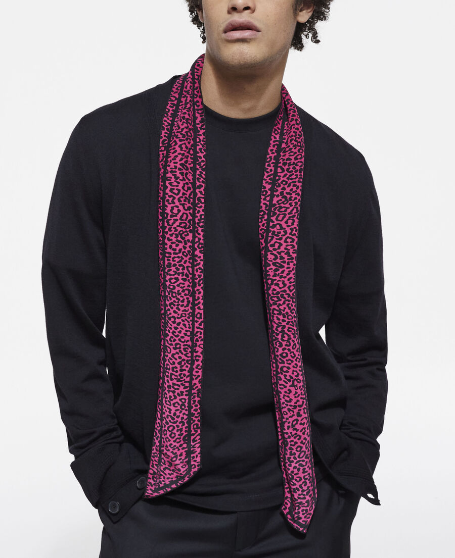 pink leopard print scarf