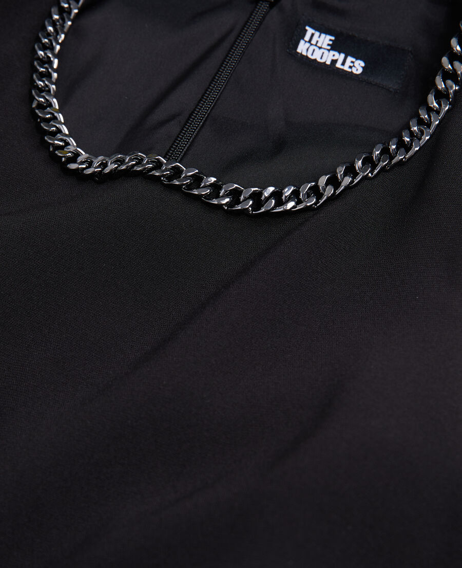 black crepe jumpsuit