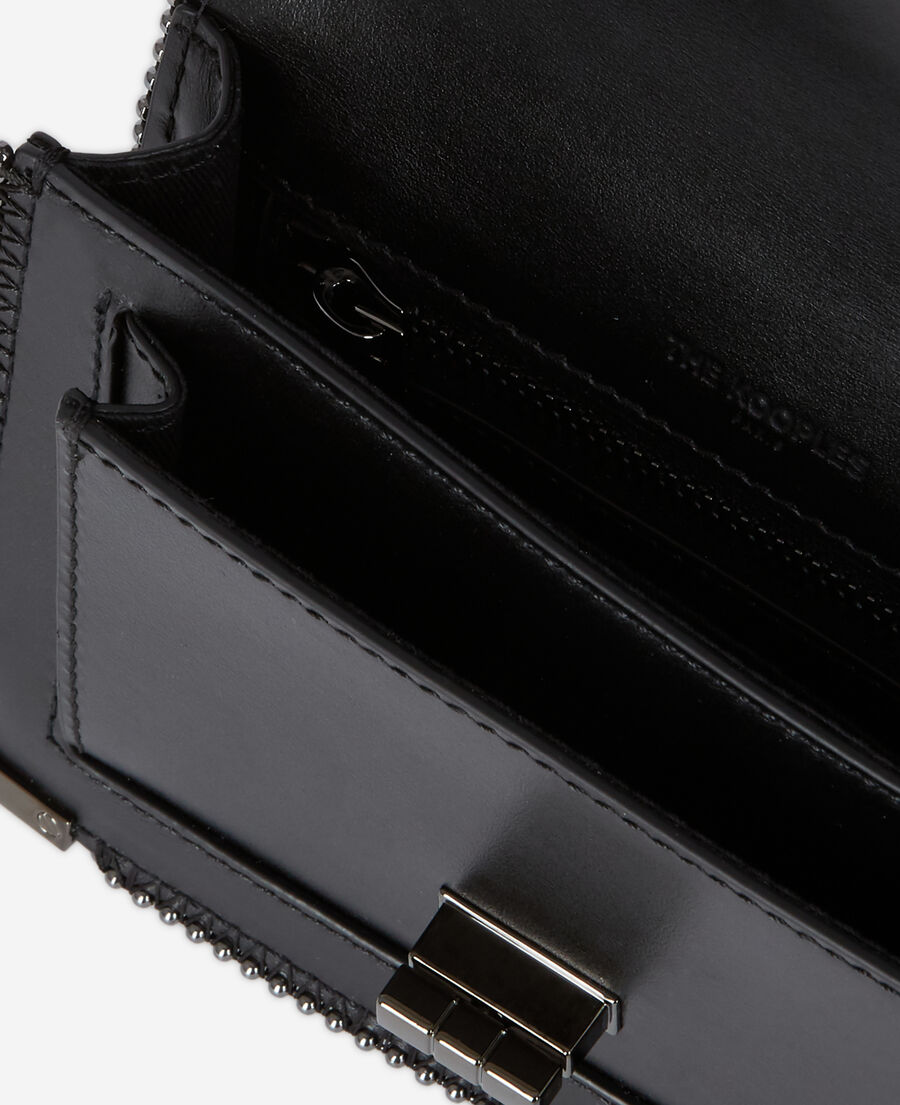 emily belt en cuir noir