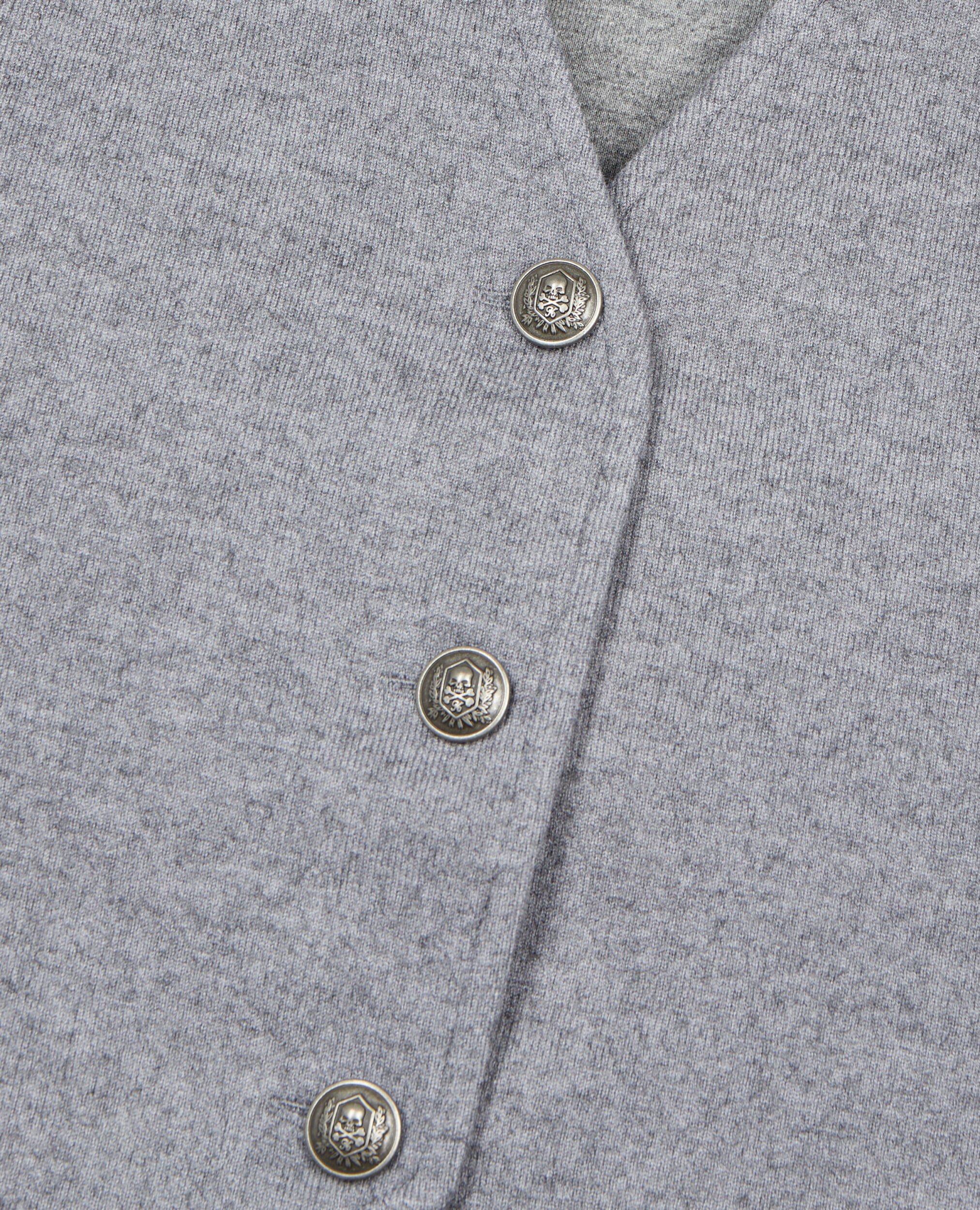 Grey waistcoat with lacing, GREY MELANGE, hi-res image number null