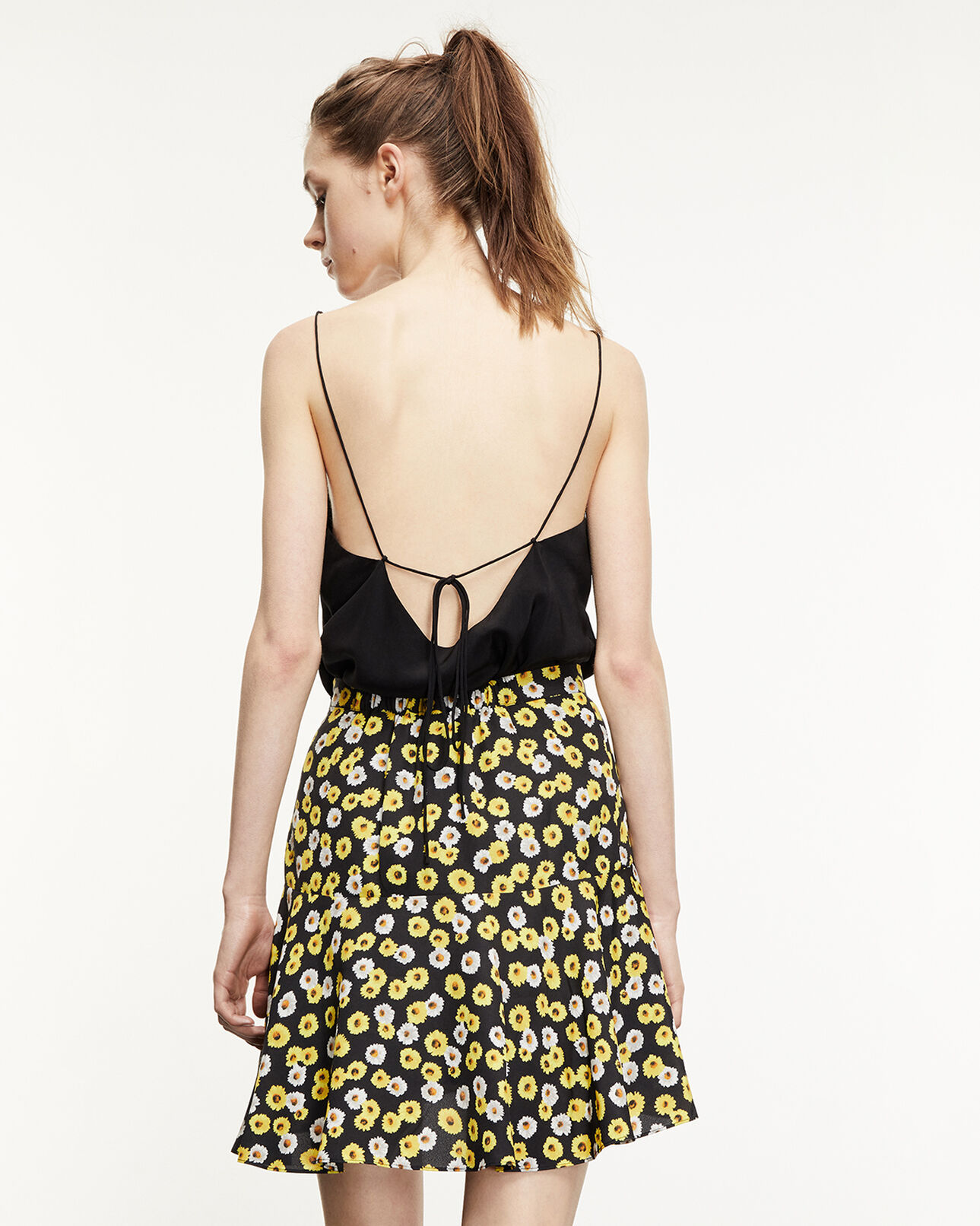 The Kooples DAMEN BLACK oberteil fließend schwarz träger rückenfrei
