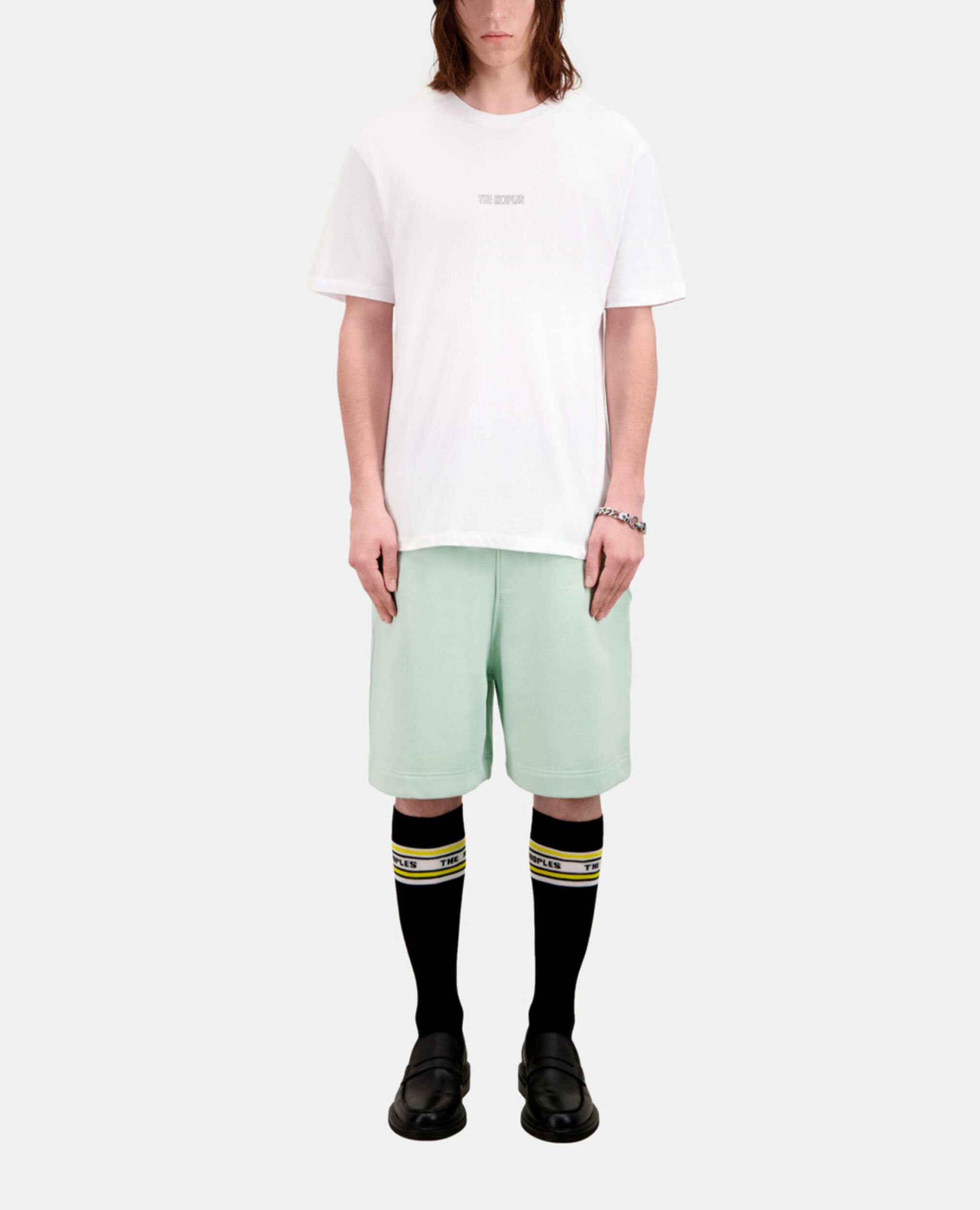 Men's white t-shirt with logo, WHITE, hi-res image number null
