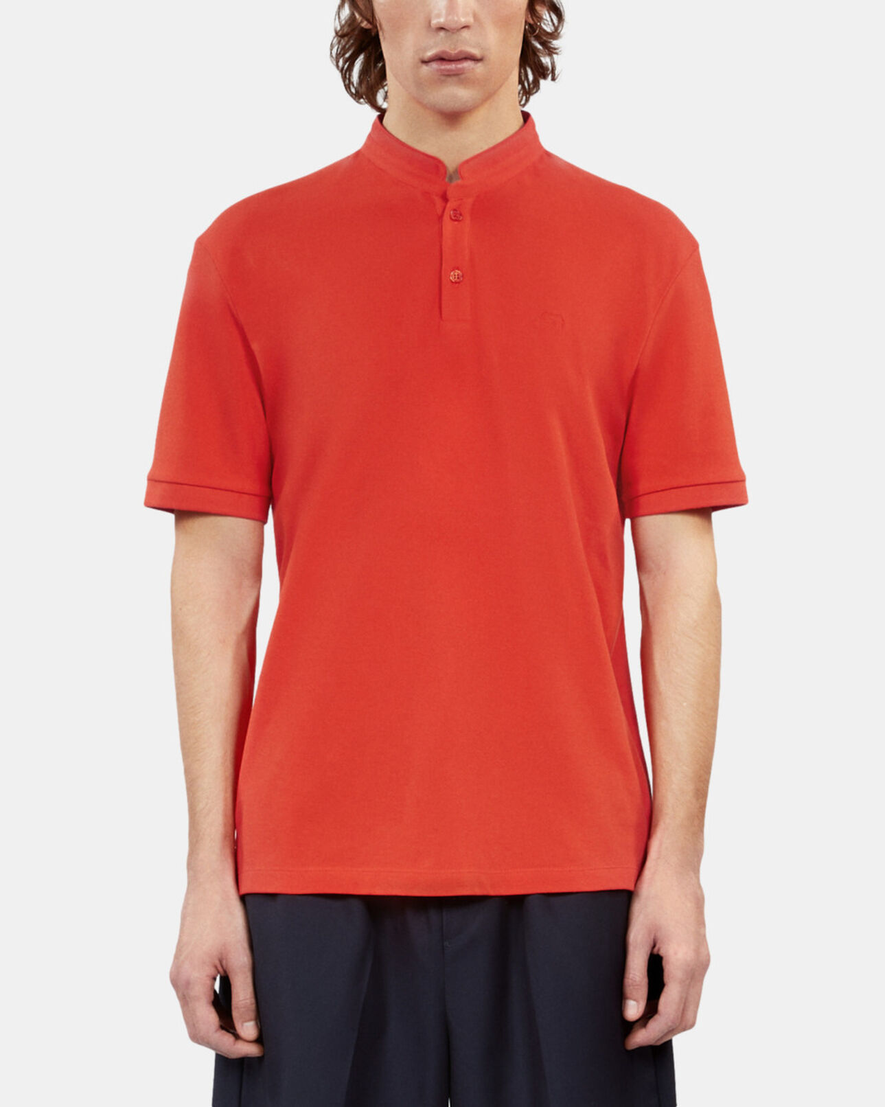 The Kooples HOMME RED polo en coton piqué rouge