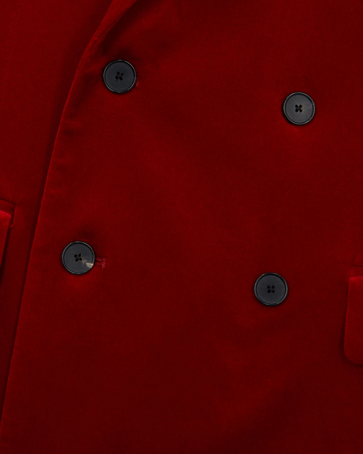 Red double-breasted suit vest, RED, hi-res image number null