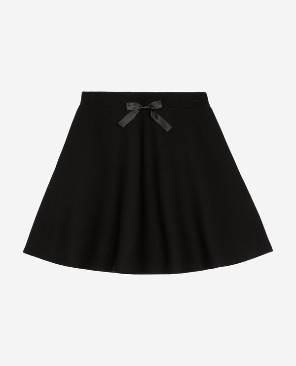 The Kooples MUJER BLACK falda corta de punto negra