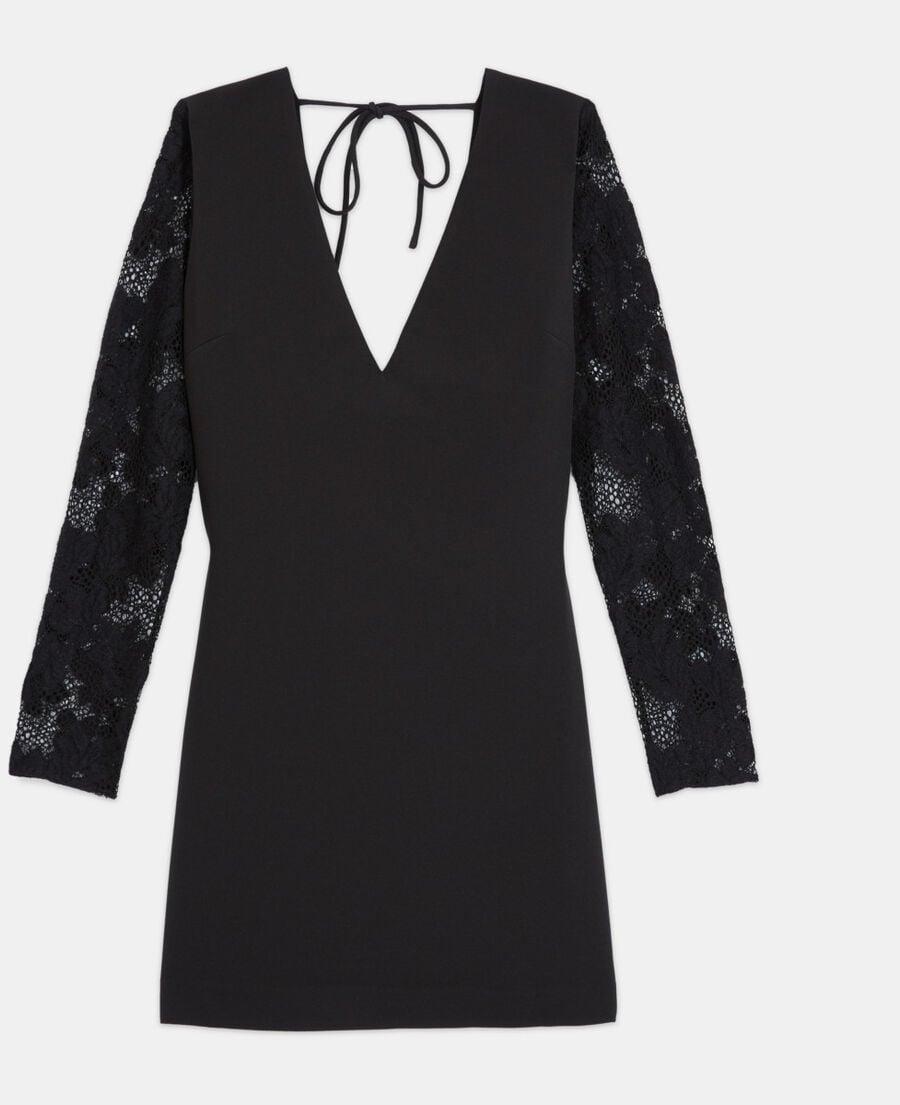 The Kooples FEMME BLACK robe courte noire