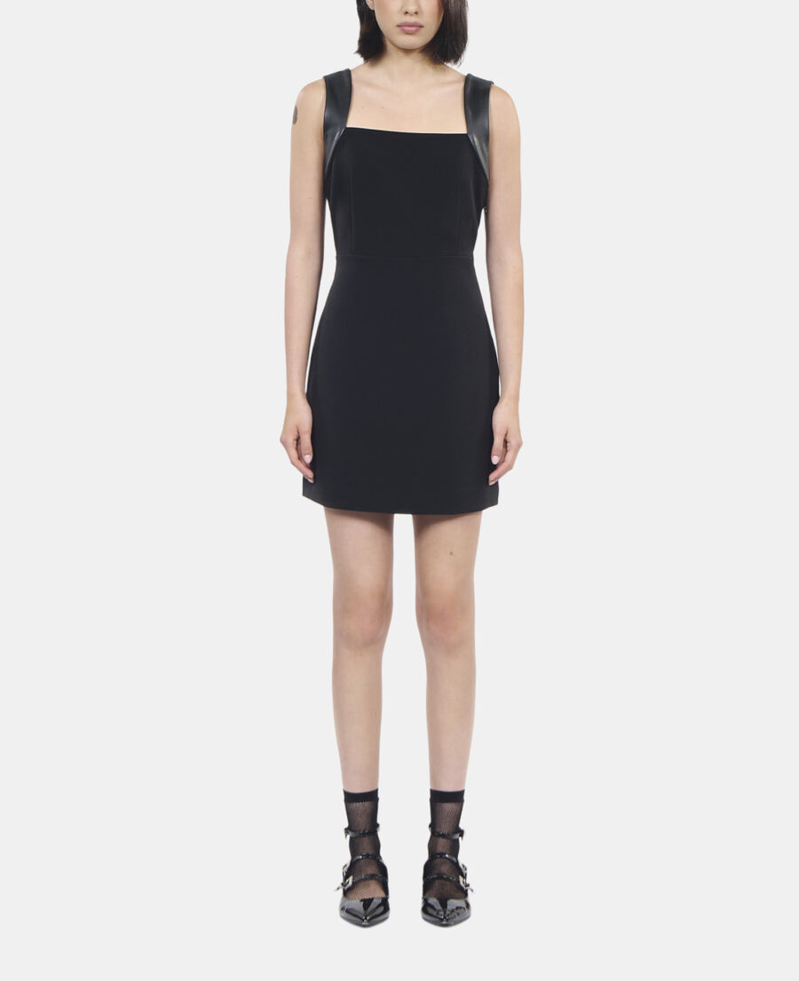 The Kooples FEMME BLACK robe courte noire