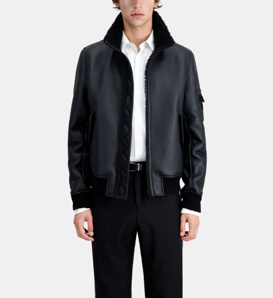 Kooples sale shearling jacket