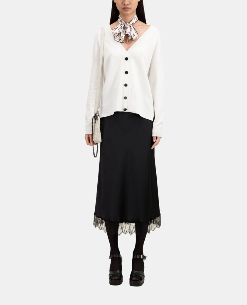 The Kooples FEMME ECRU pull avec boutonnage dans le dos