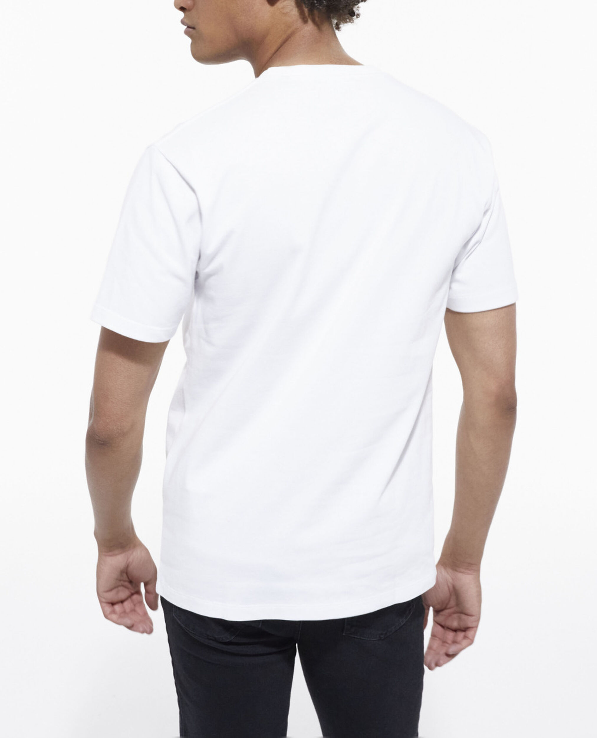 Zweifarbiges T-Shirt mit Siebdruck, RED WHITE, hi-res image number null