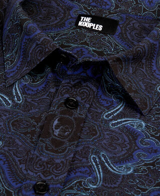 The Kooples HERREN BLUE bedrucktes hemd