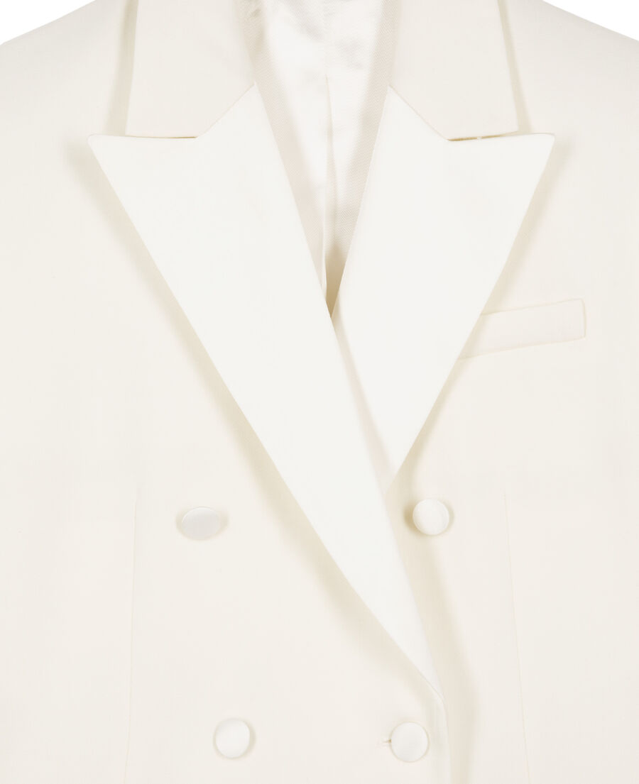 The Kooples WOMEN ECRU ecru tuxedo jacket