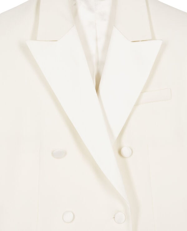 The Kooples WOMEN ECRU ecru tuxedo jacket