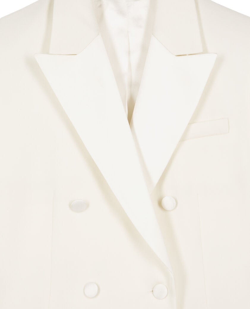 The Kooples FEMME ECRU veste de smoking écrue