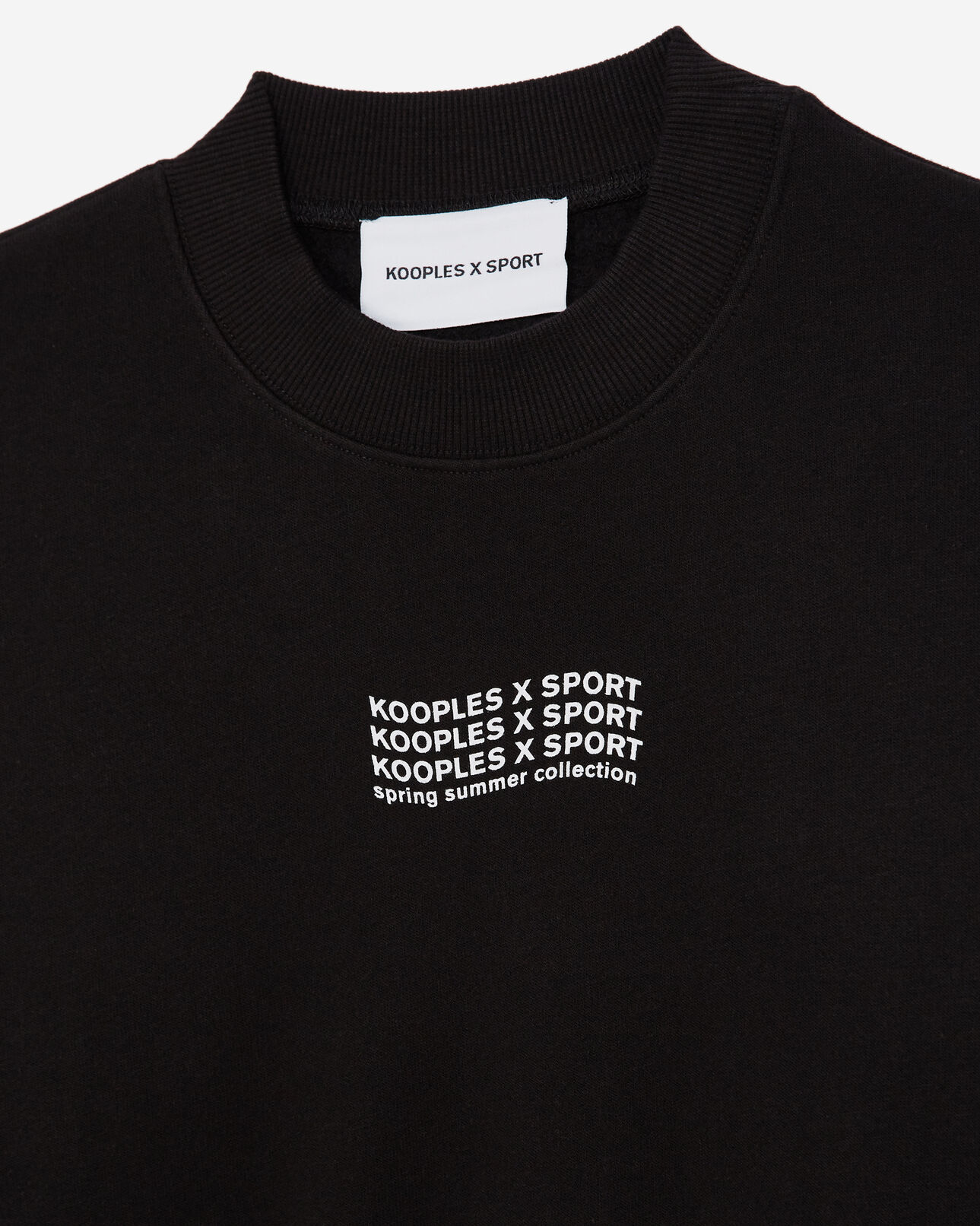 The Kooples FEMME BLACK sweat noir à logo vague contrasté