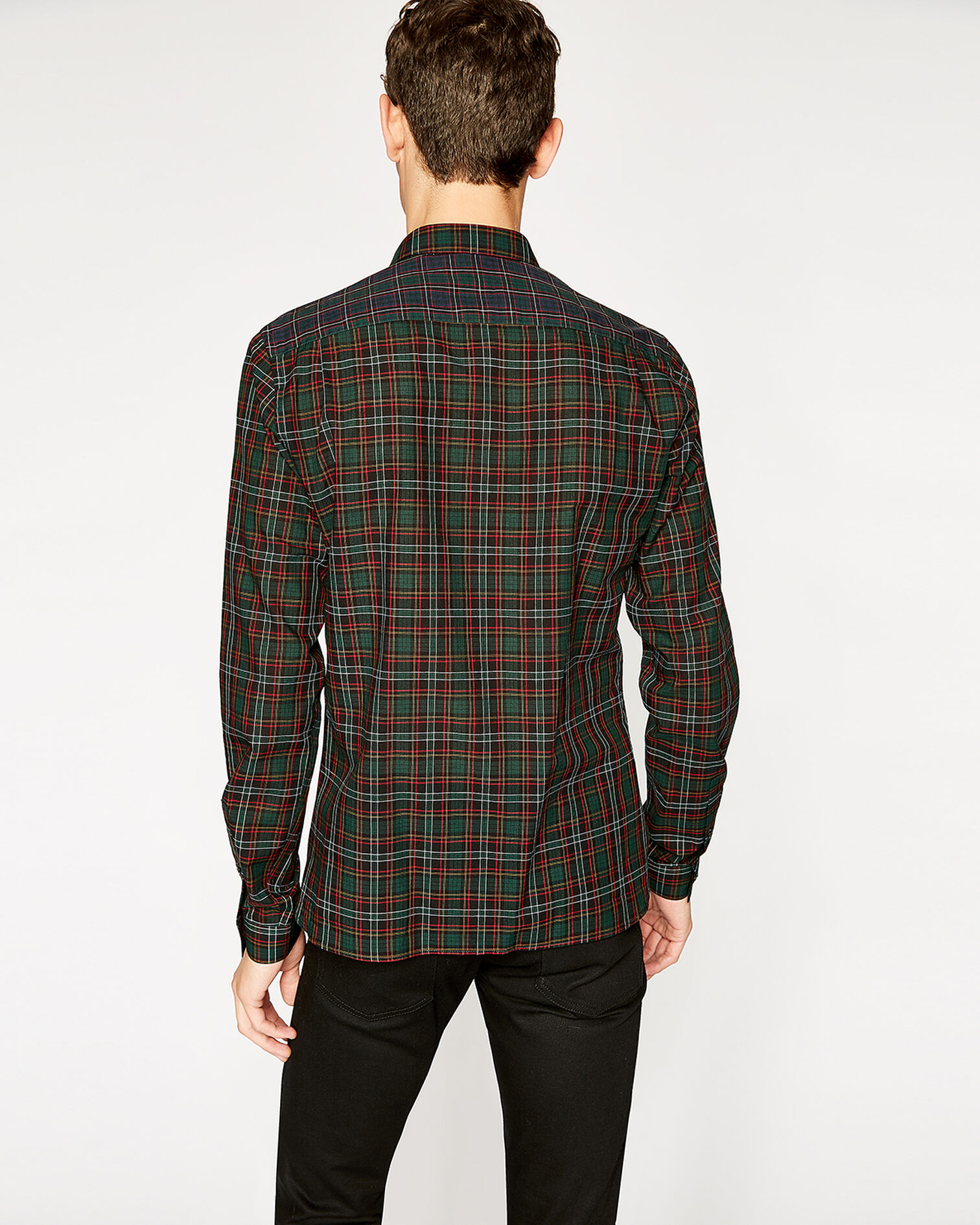 Red and green tartan shirt, GREEN/RED, hi-res image number null