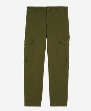 The Kooples HOMBRE KAKI pantal&oacute;n cargo caqui algod&oacute;n